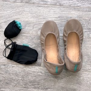 Taupe Tieks - like new
